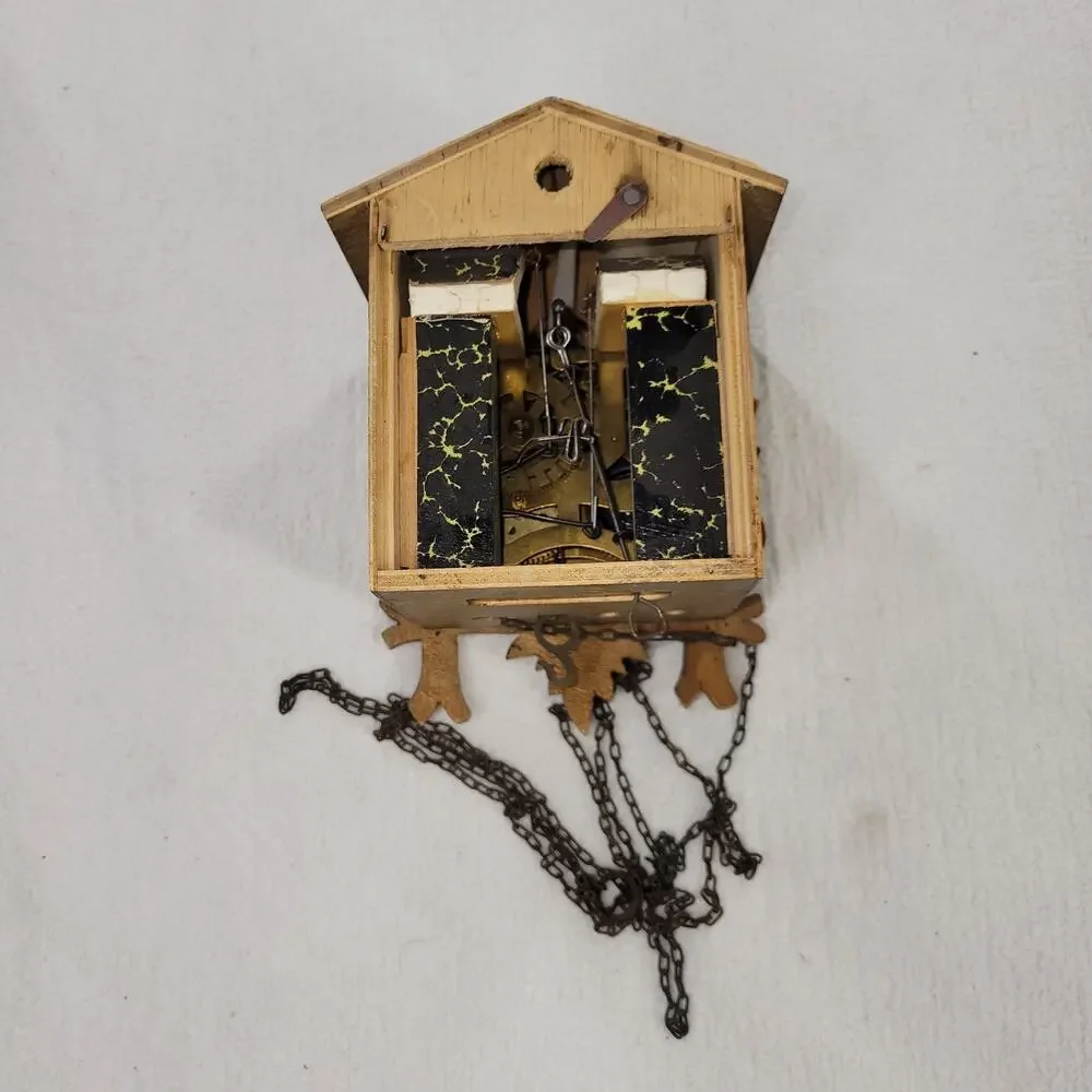 Vintage Cuckoo Clock Brown Clocks Swedish Clocks Time Black Forest